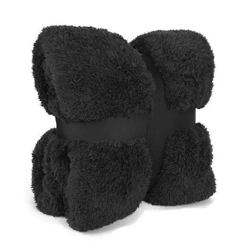 100% Polyester  Plain Soft Wholesale Sherpa Blanket Microfiber