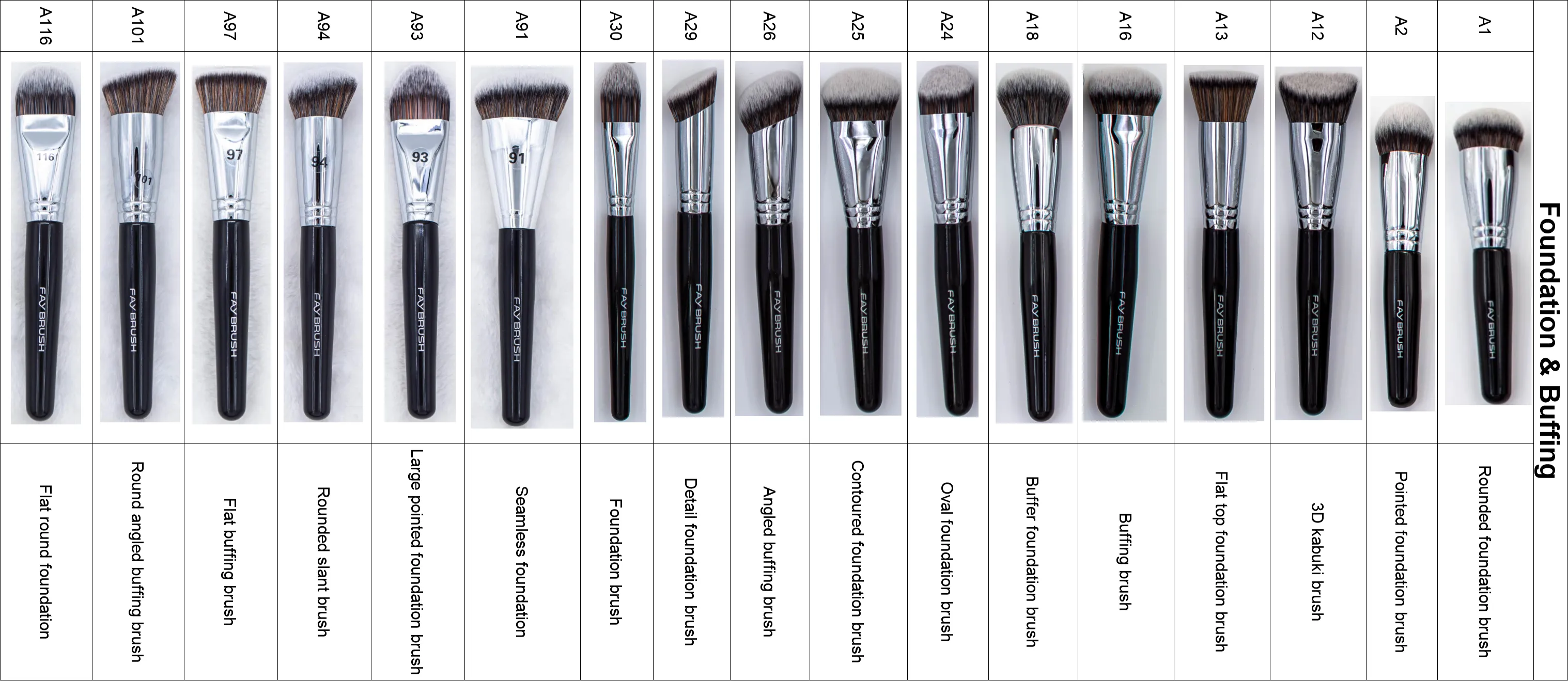 Foundation & Buffing Brushes
