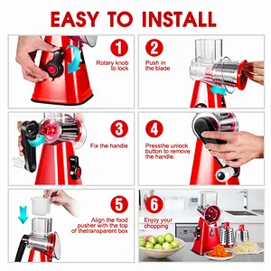 3 Blade Drum Grater