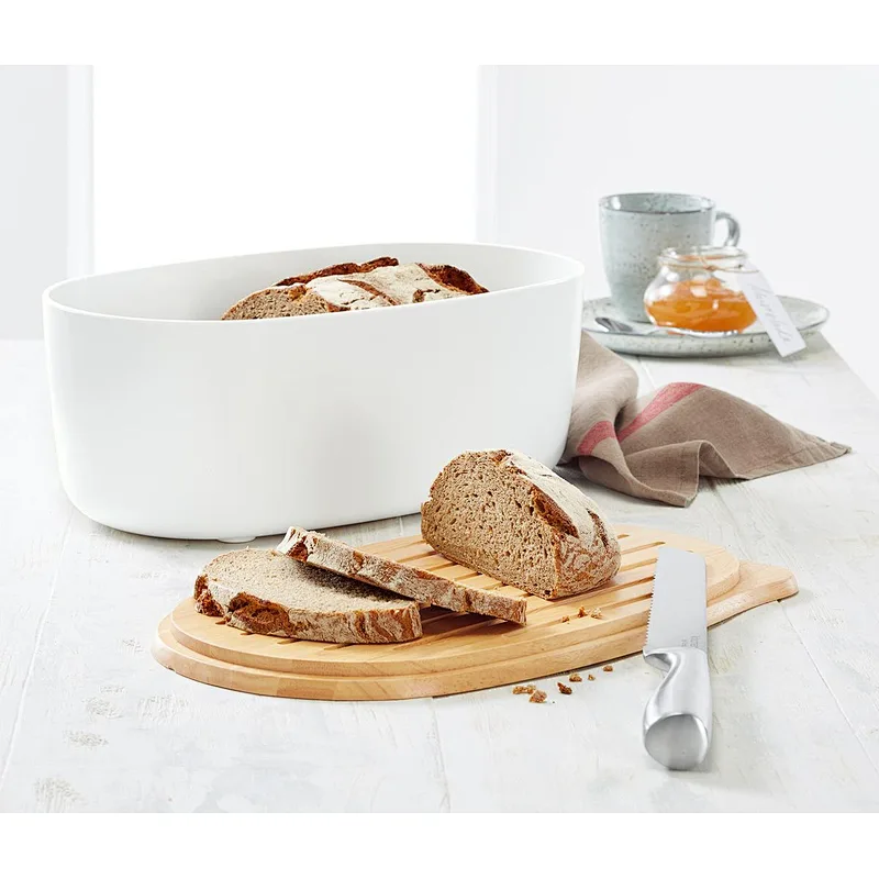 Bread Bin With Wooden Board