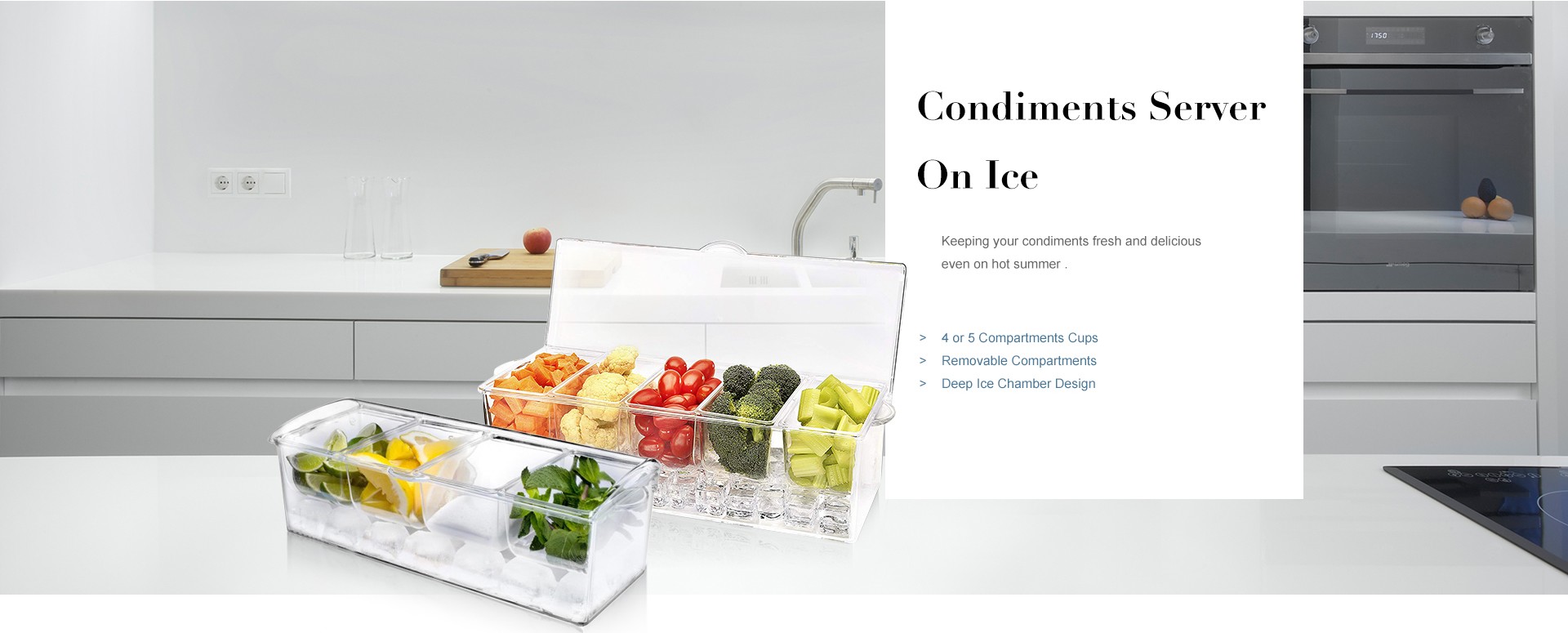 Condiments Server On Ice