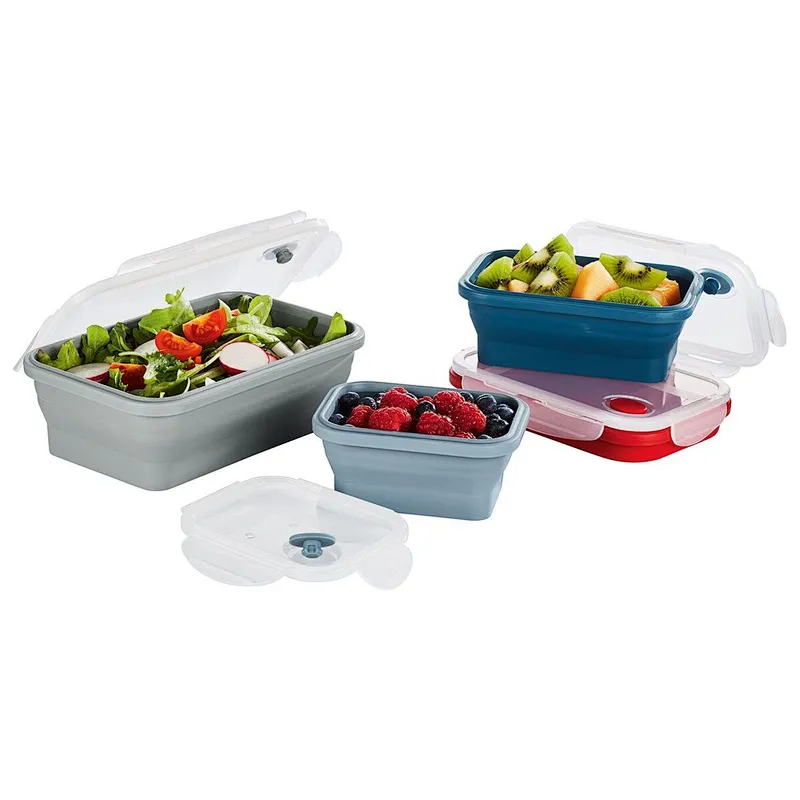 Rectangle Collapsible Lunch Box Set