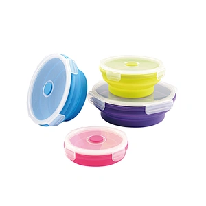 Round Collapsible Luch Box Set