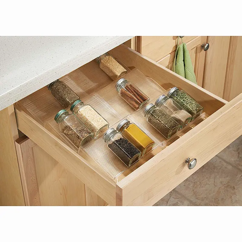 Expandable In-Drawer Spice Rack