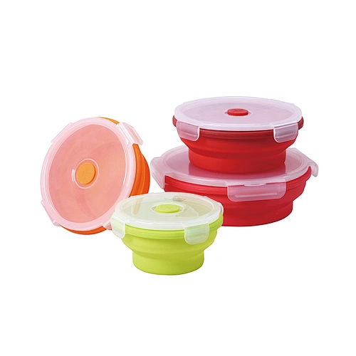 Round Collapsible Luch Box Set