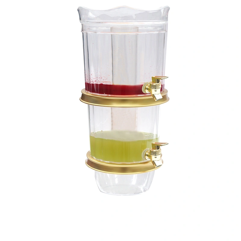 2 Layer Beverage Dispenser With Ice Core
