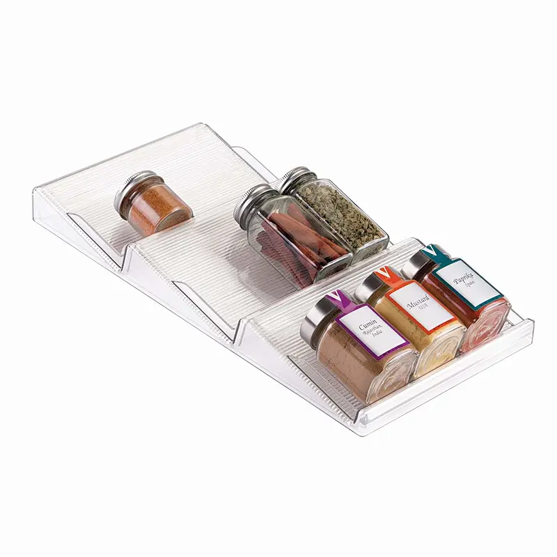 Expandable In-Drawer Spice Rack