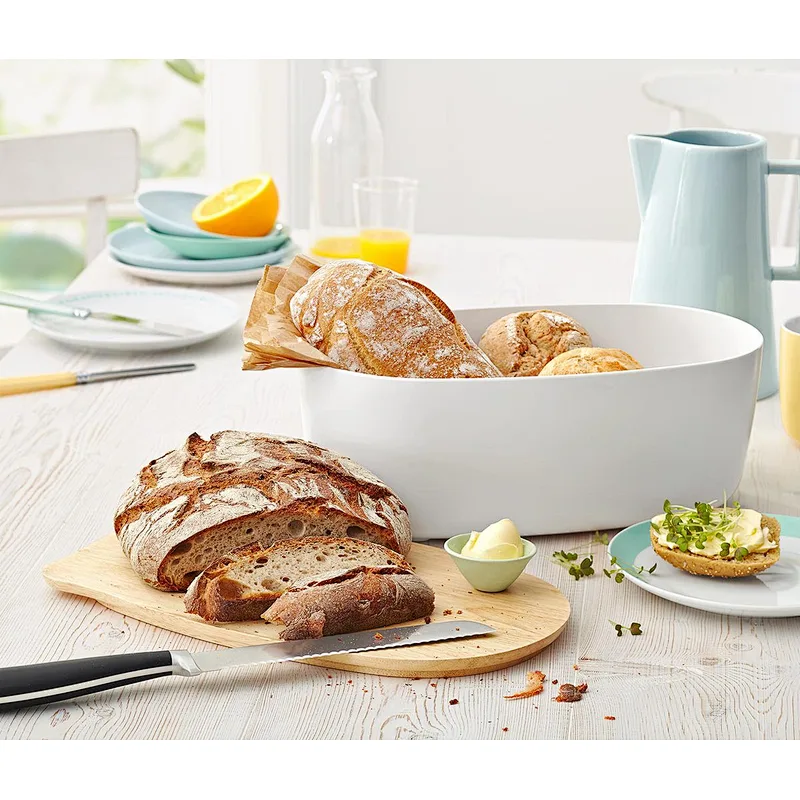 Bread Bin With Wooden Board