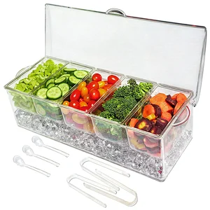 5 Compartment Condiment Server