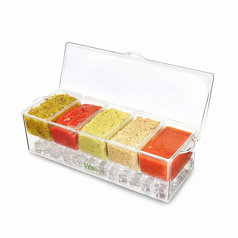 5 Compartment Condiment Server
