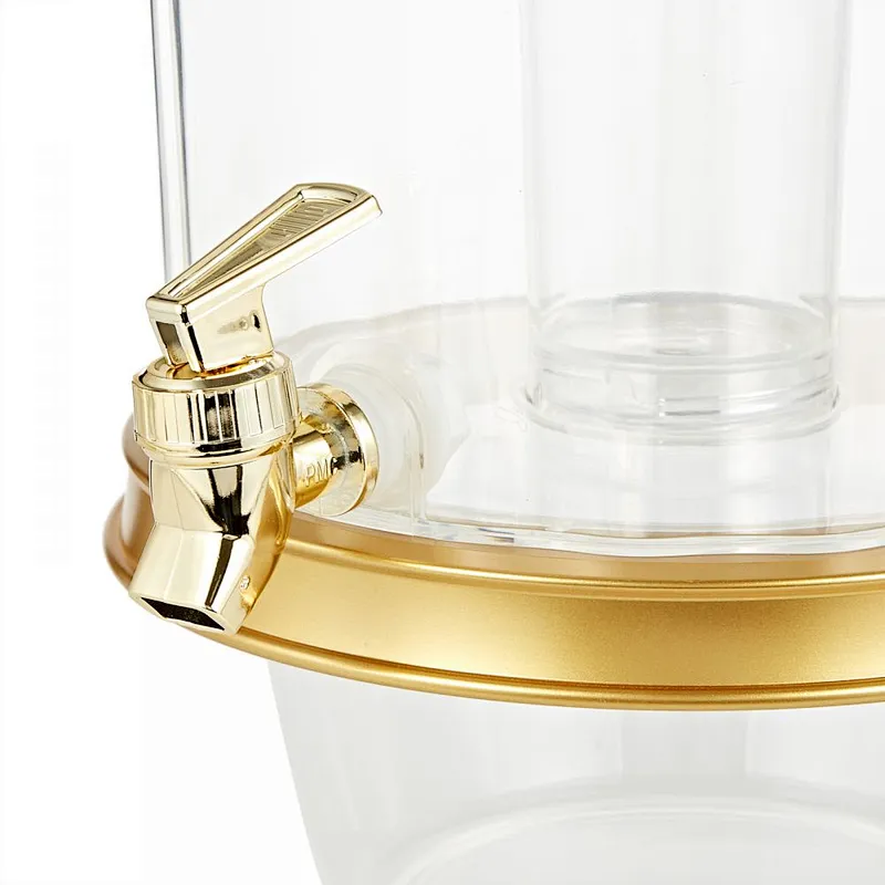 2 Layer Beverage Dispenser With Ice Core