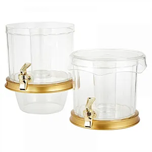 2 Layer Beverage Dispenser With Ice Core