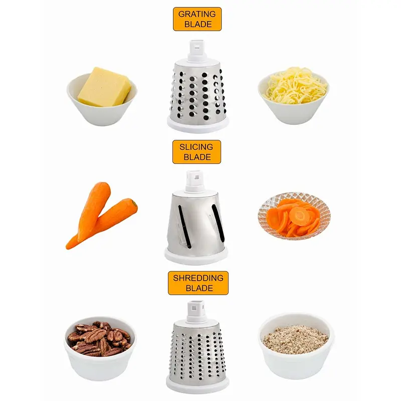 3 Blade Drum Grater
