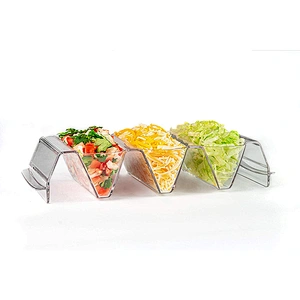 Clear Prep and Serve Taco Rack Bar