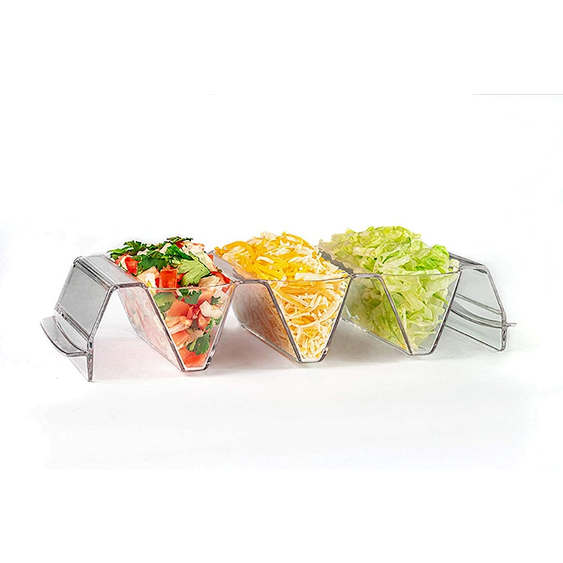 Clear Prep and Serve Taco Rack Bar