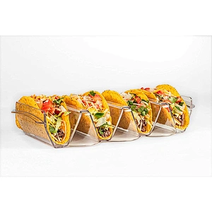 Clear Prep and Serve Taco Rack Bar