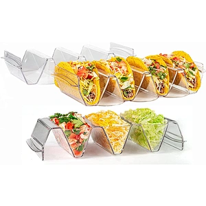 Clear Prep and Serve Taco Rack Bar