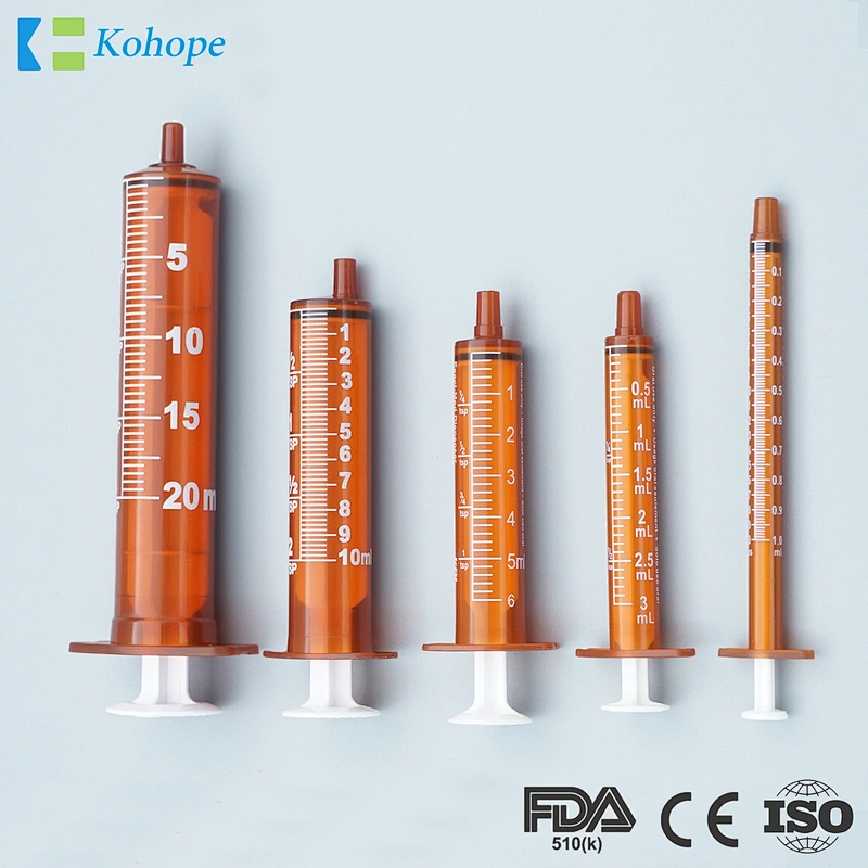 Amber syringes