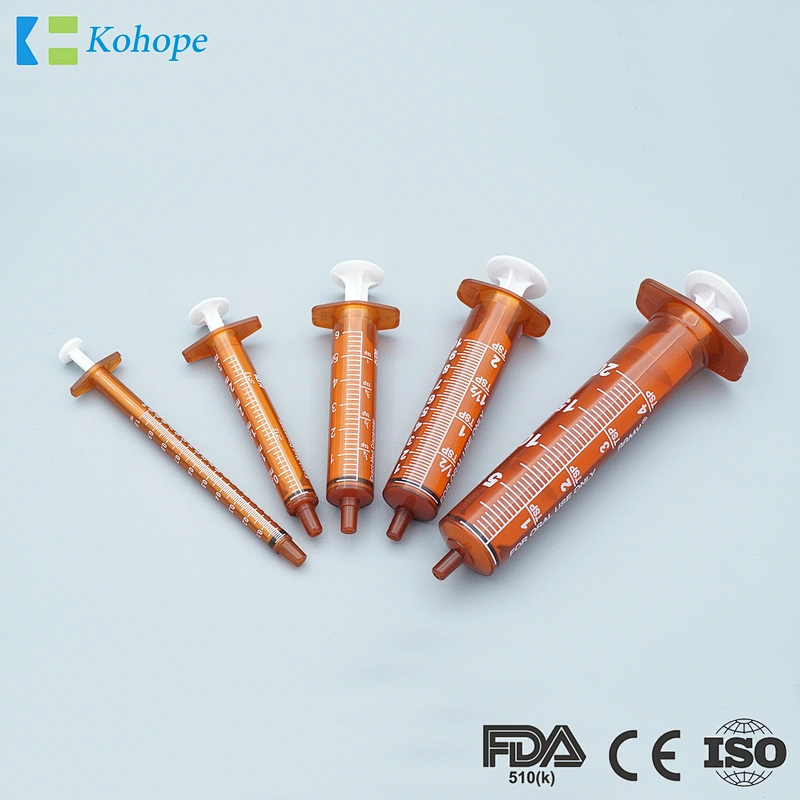 Amber syringes