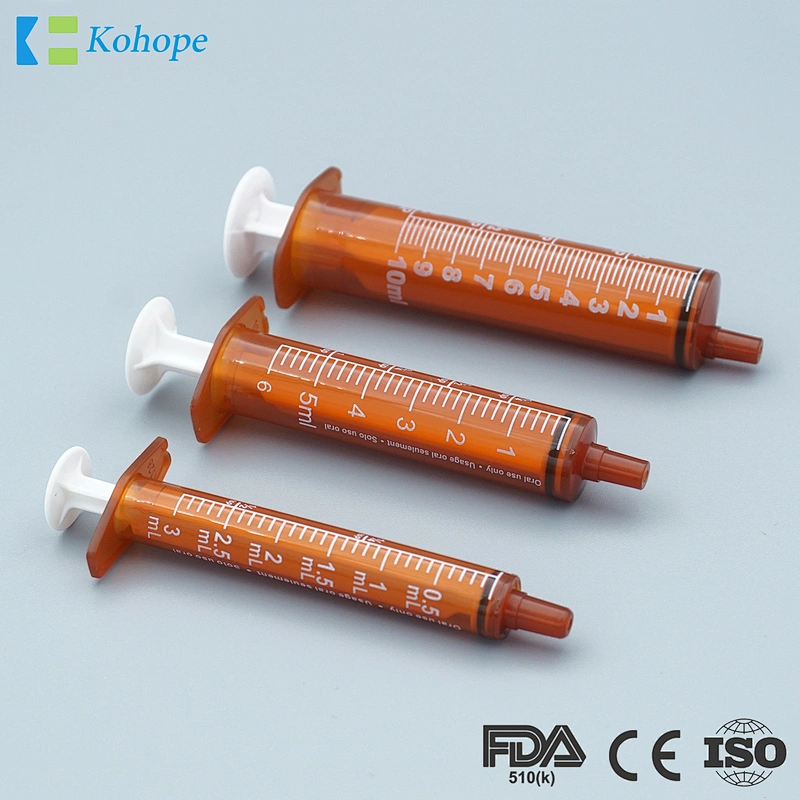 Amber syringes