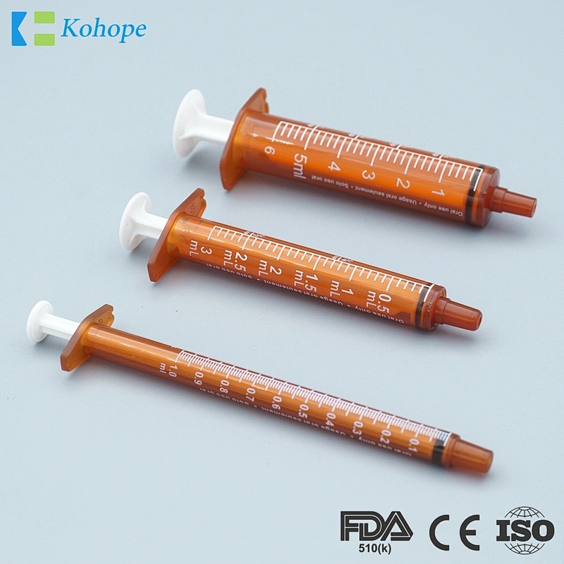 Amber syringes