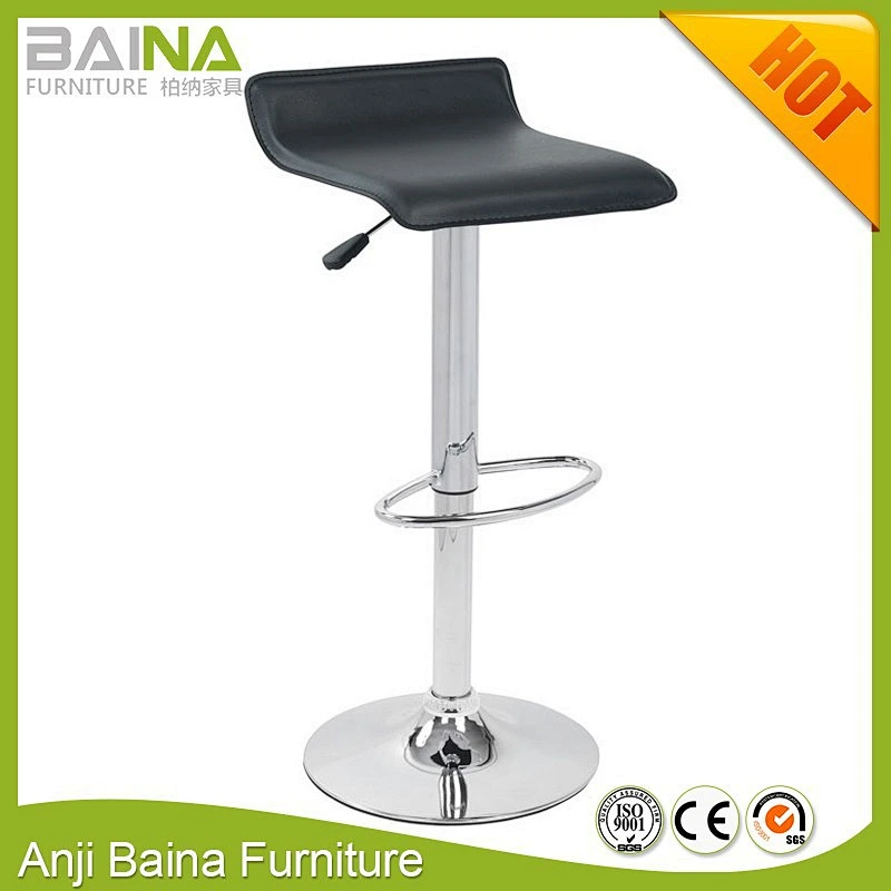Popular PVC cheap used bar stools backless height adjustable