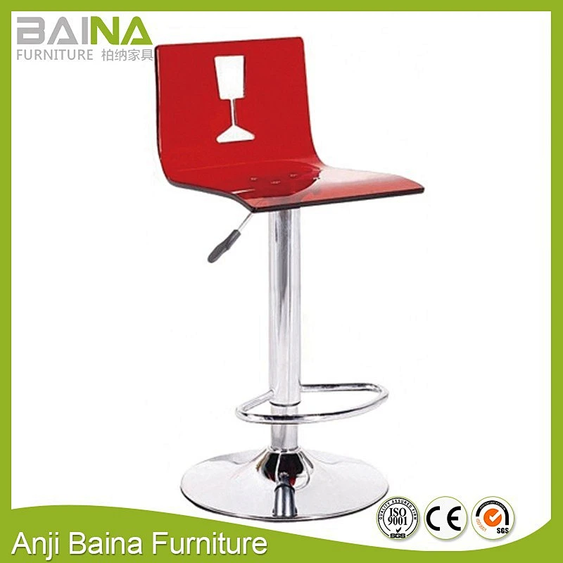 Clear used outdoor bar stools