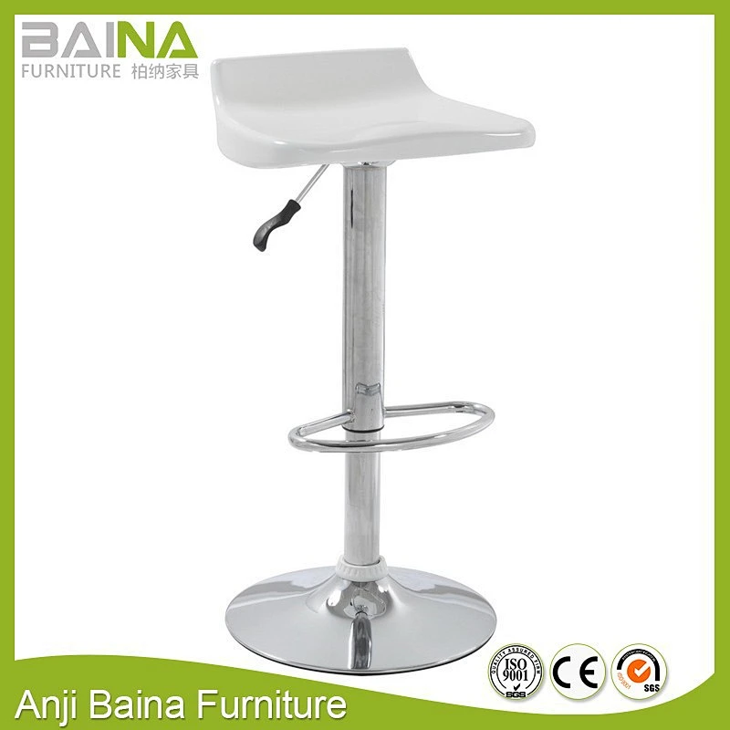 Hydraulic bar stool cheap abs plastic style 360 degree swivel chair