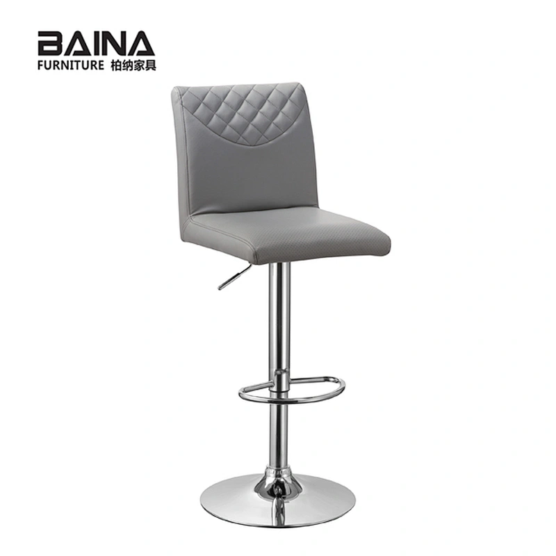 Low back with PU faux leather bar stool chair