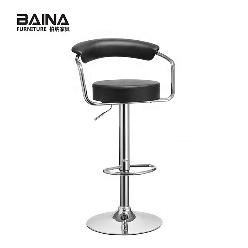 Kitchen breakfast swivel metal bar stool chair