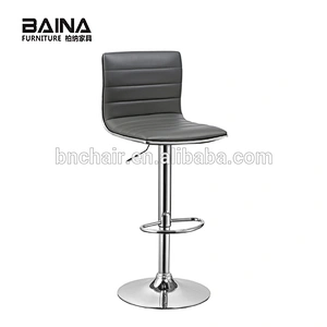 Modern swivel kitchen leather metal bar stool chair dining