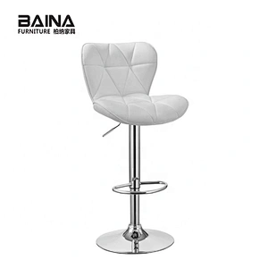 Morden PU chairs wholesale bar stool with back