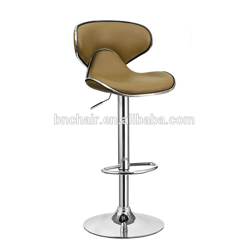 Cheap leather high metal swivel bar stool wholesale