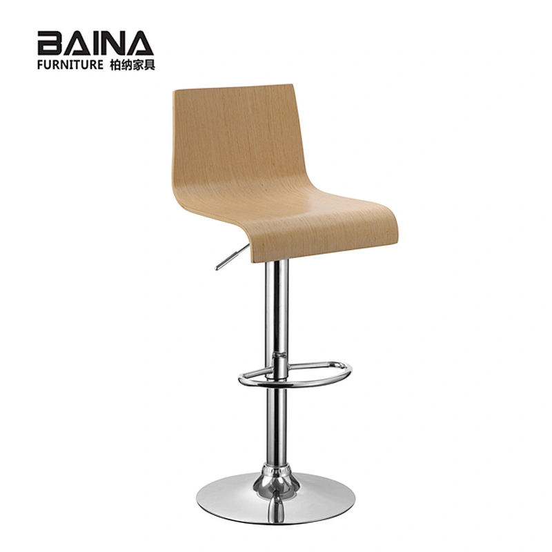 Cheap anji bamboo wooden bar stool chair