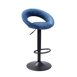 Modern cheap metal leather swivel home bar stool