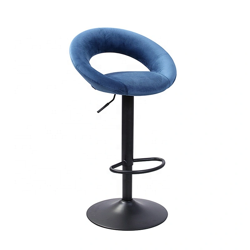 Modern cheap metal leather swivel home bar stool