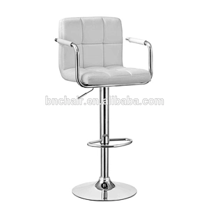PU leather swivel commercial bar chair with armrest