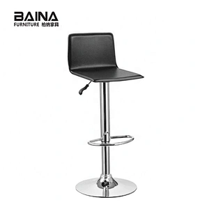 L shaped PVC high morden cheap home bar stool furniture
