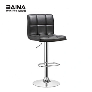 Kitchen swivel leather metal bar stool wholesale