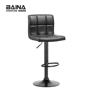 Adjustable commercial high leather painting industrial barstool