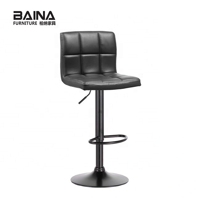 Adjustable commercial high leather painting industrial barstool