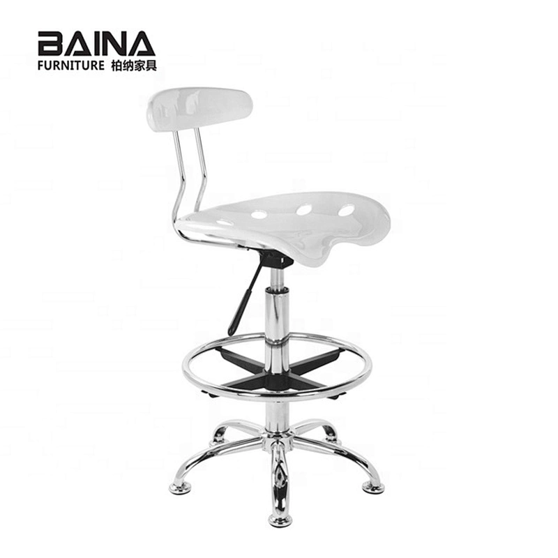 Plastic ABS swivel chrome salon chair