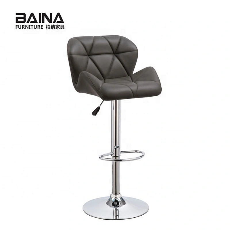 Anji PU leather swivel modern kitchen bar stool chair