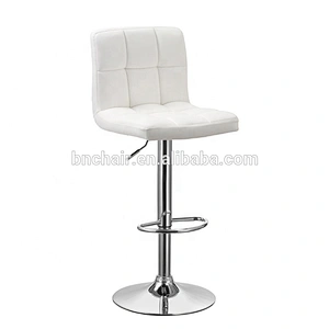 Modern PU faux leather commercial swivel kitchen bar stool