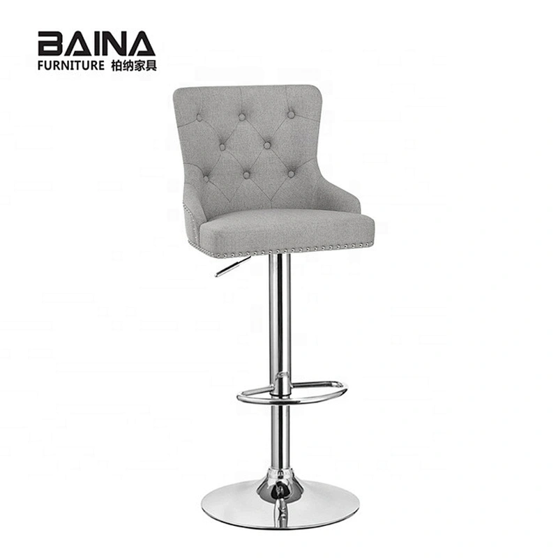 Modern kitchen silla chrome stool chair
