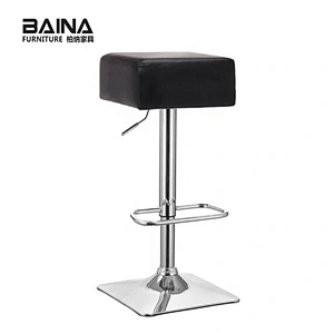 PU faux leather counter high bar stool
