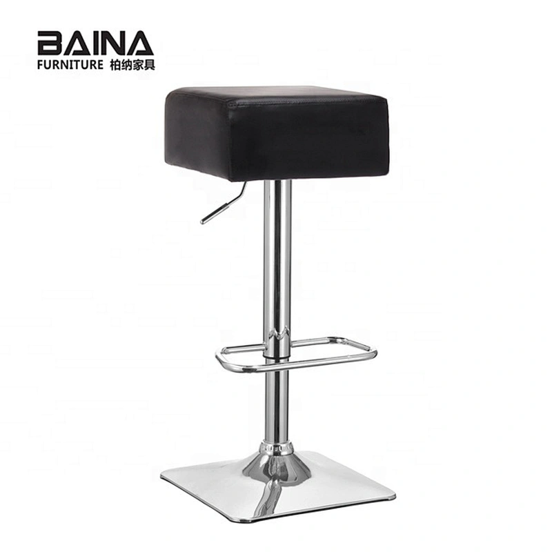 PU faux leather counter high bar stool