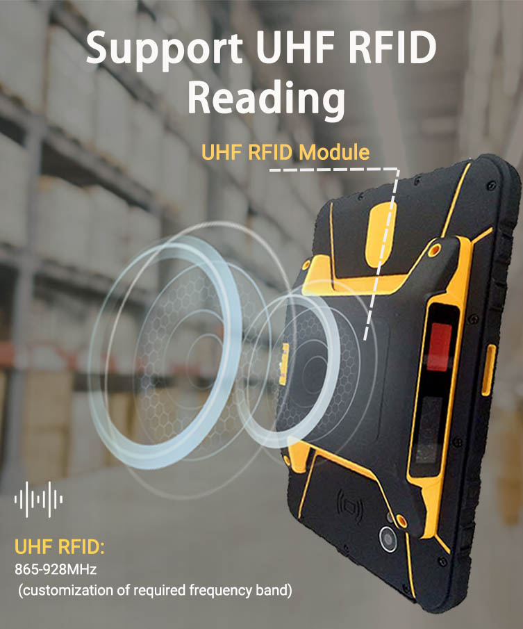 UHF RFID rugged tablet