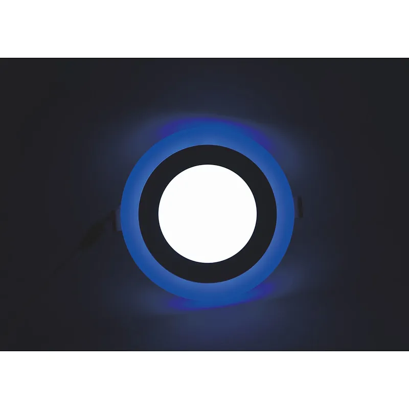 6W double color panel light