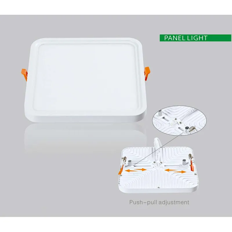 9W recessed adjustable cut-hole panel light
